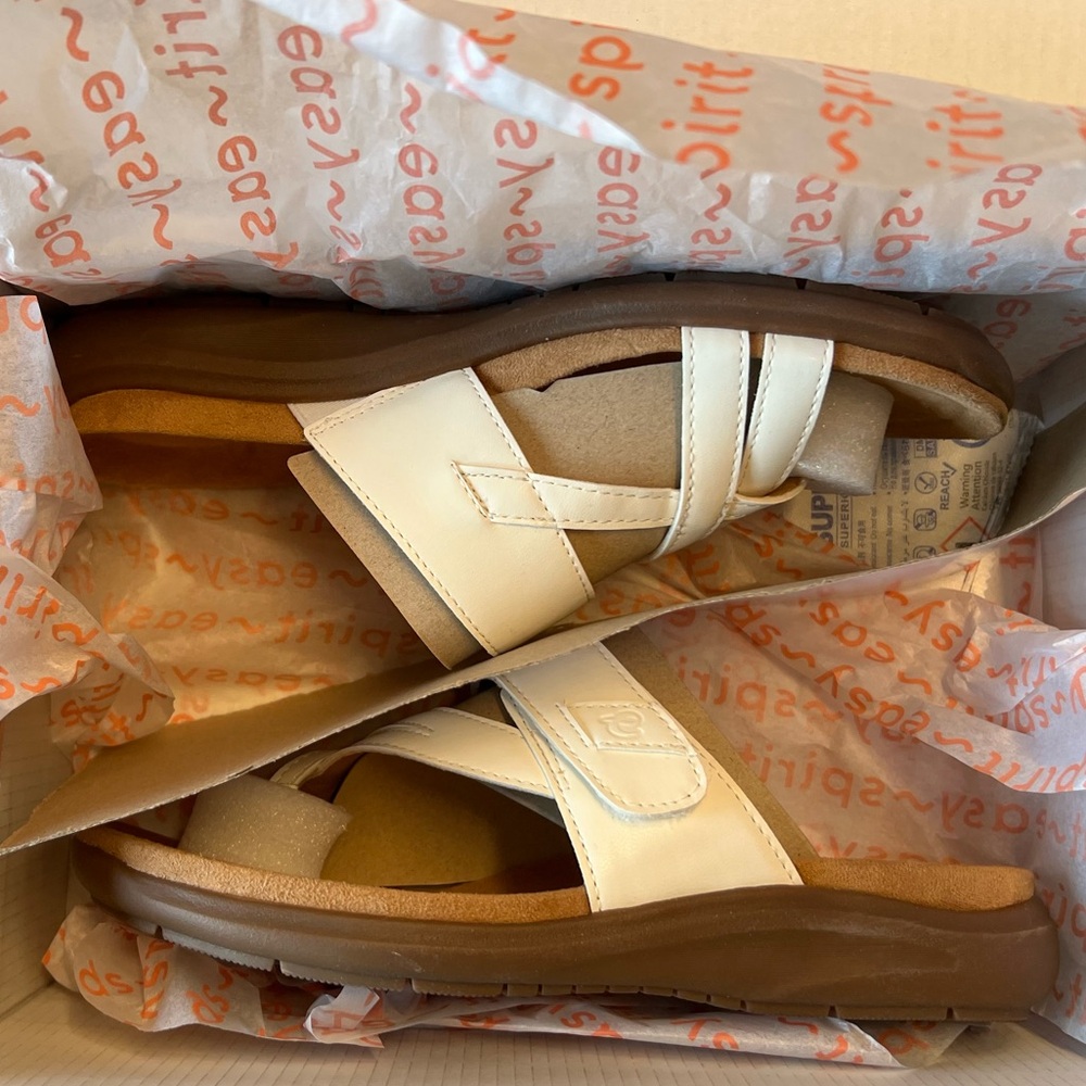 Easy Spirit Women's Wilamena White Sandals - Size 6 - Picture 8 of 11